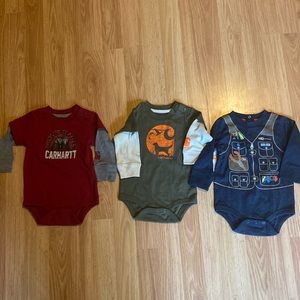 3 Carhartt onesies